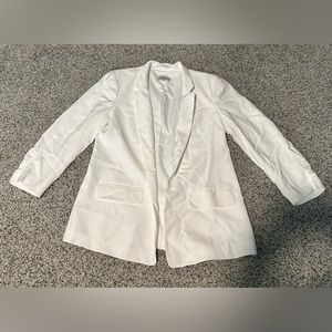 NWOT Loft white blazer jacket